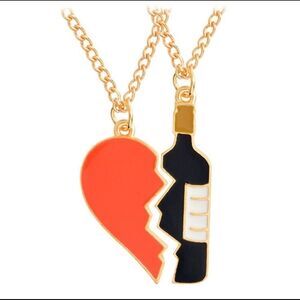 Best Friends Wine Lover Necklace Set
